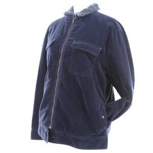 Tomas Maier Women's Navy Blue Front-Zip Trucker Jacket - Retail $2035 - NWT